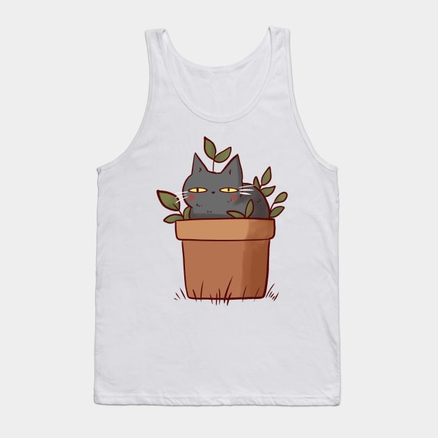 Cat plant illustration Tank Top by Mayarart